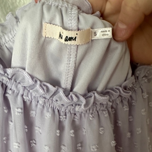 Light Lavender Swiss Dot Tie-Strap Sundress - Picture 3 of 3